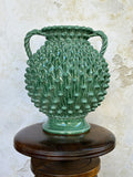 Large Pigna Style Vase with Handles - Sage