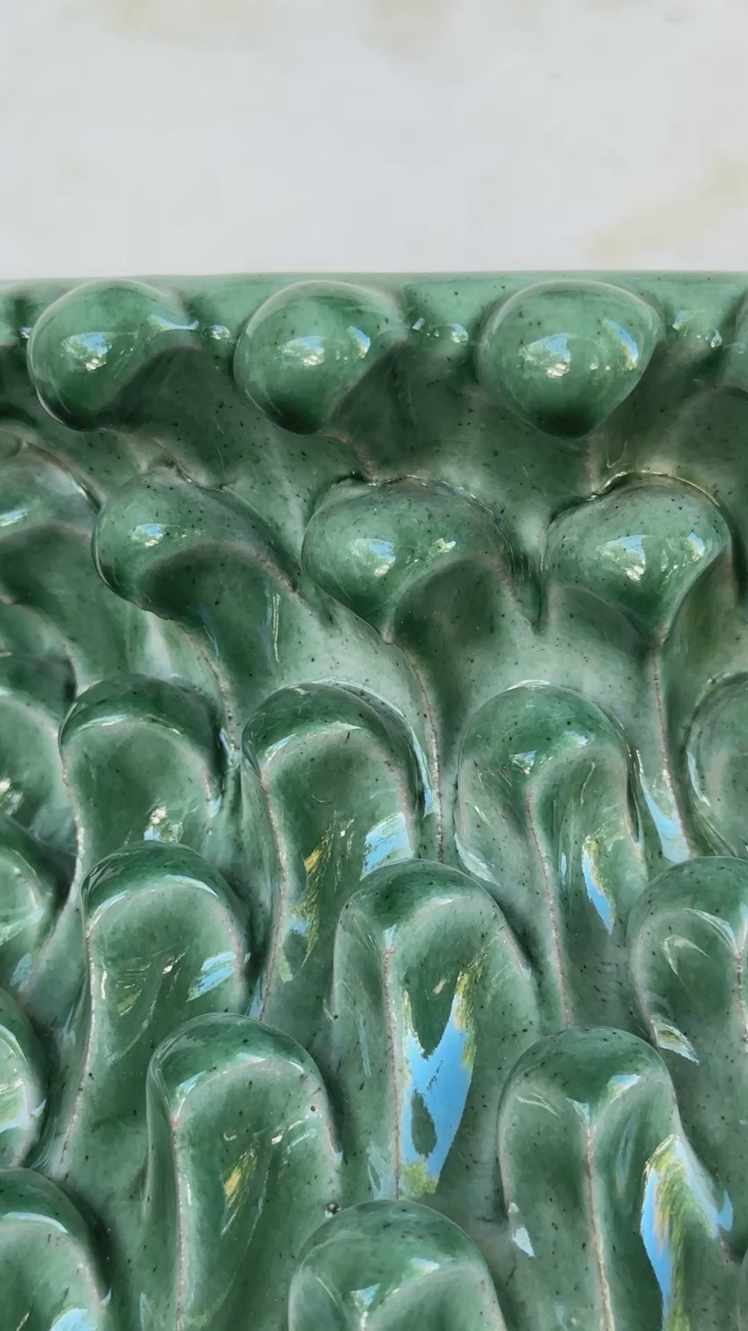 Large Pigna Style Vase with Handles - Sage